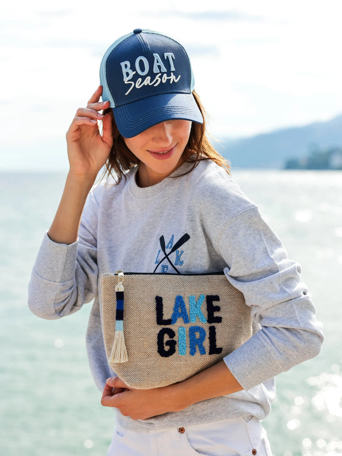 Shiraleah Boat Season Trucker Hat, Navy