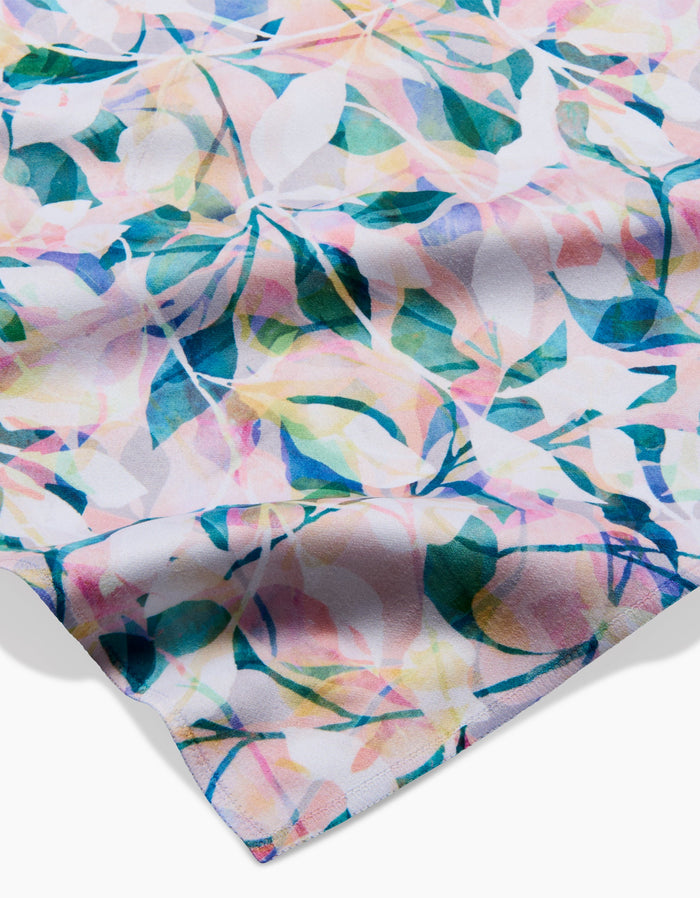 Geometry Painted Foliage Dinner Napkin Set