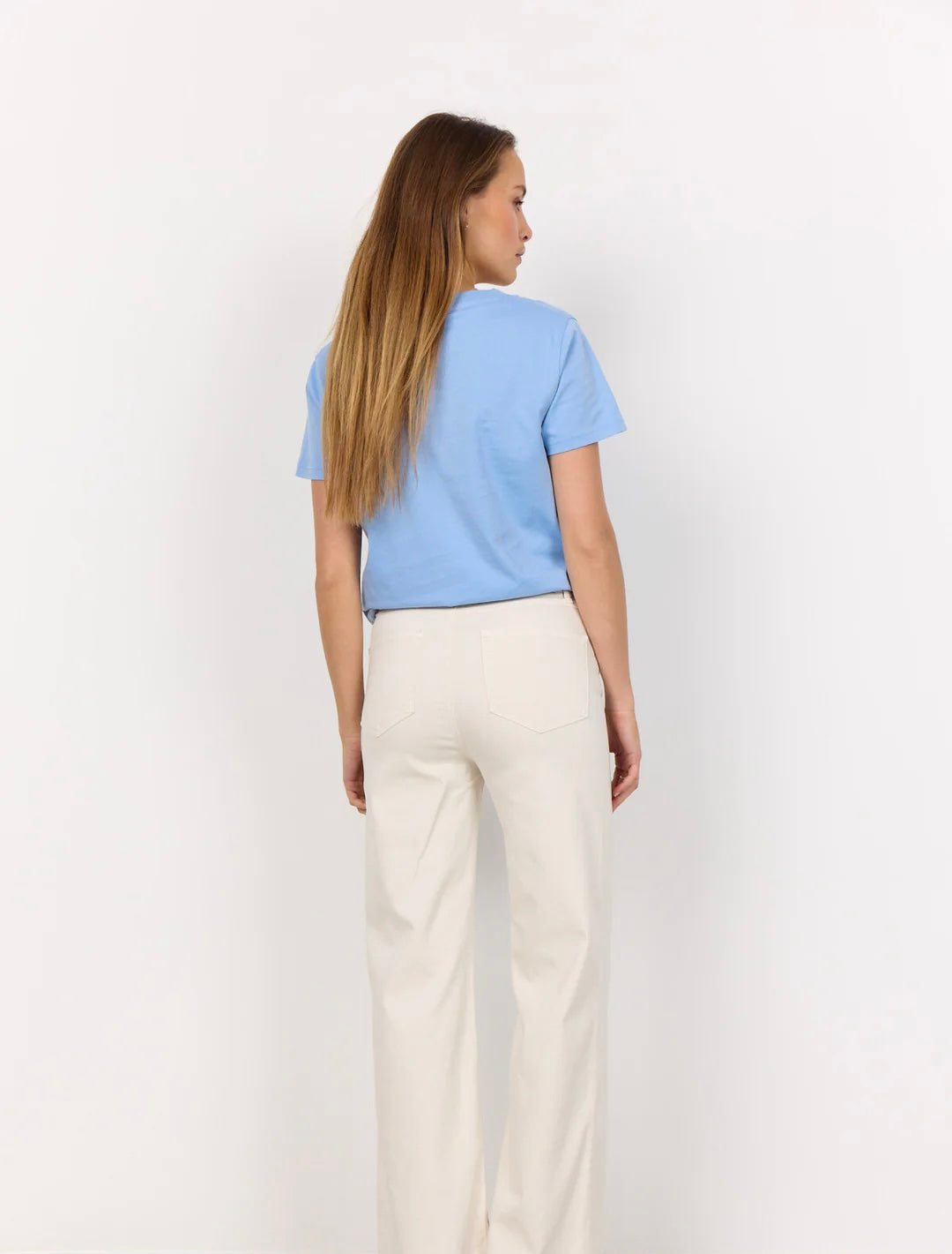 Donna Blue V-Neck Tee