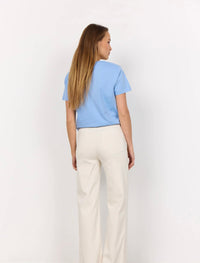 Donna Blue V-Neck Tee