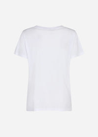 Donna White V Neck Tee