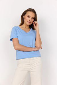 Donna Blue V-Neck Tee