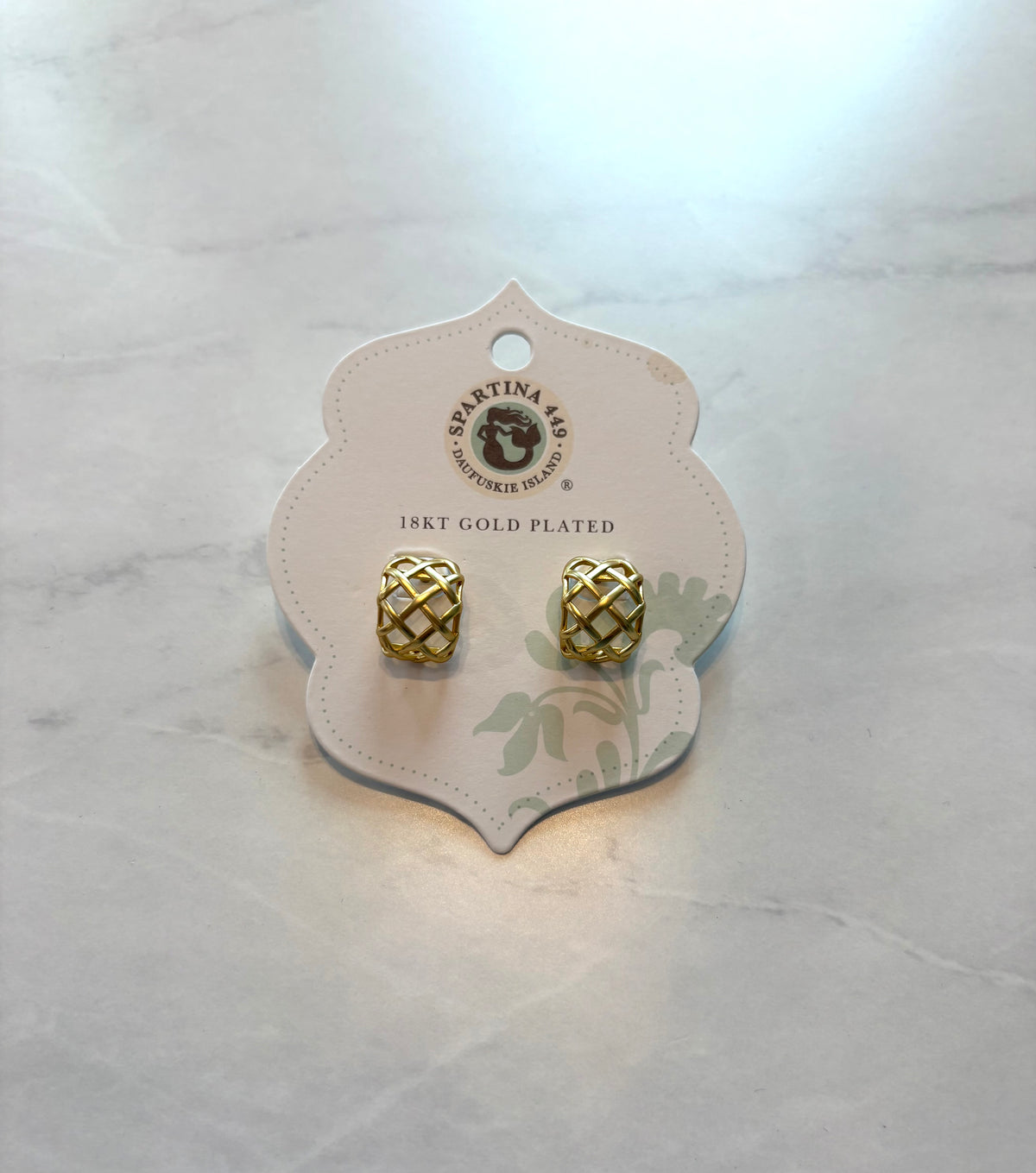 Spartina Stonevale Hoop Earrings - Gold