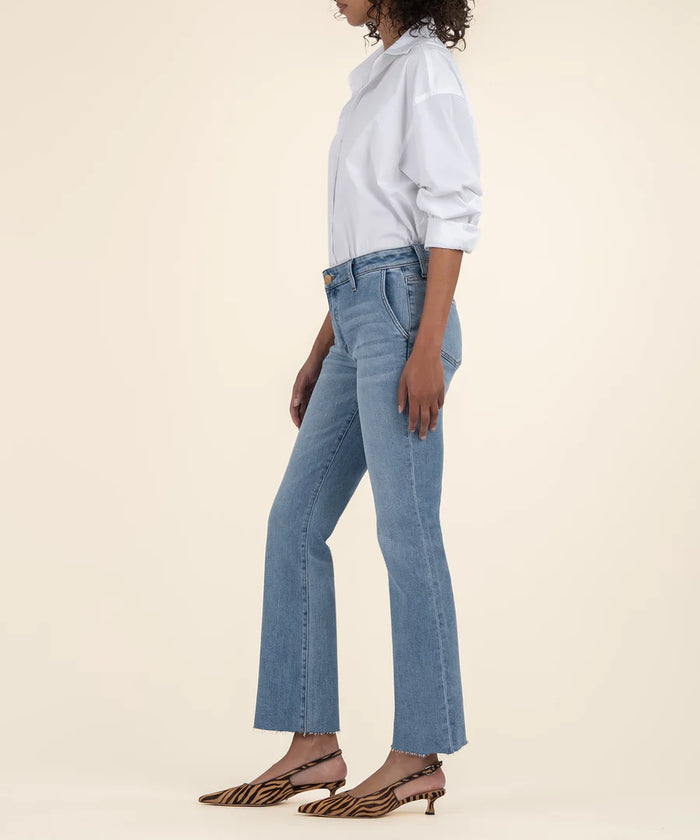 Kut from the Kloth ‘Kelsey’ Mid Rise Ankle Flare Jeans