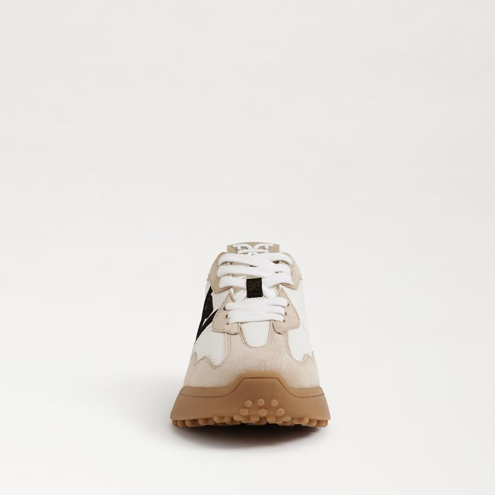 Sam Edelman Langley 3 Lace Up Sneaker- White/Beige
