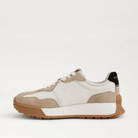 Sam Edelman Langley 3 Lace Up Sneaker- White/Beige