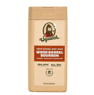 Dr. Squatch Wood Barrel Bourbon 14oz Body Wash