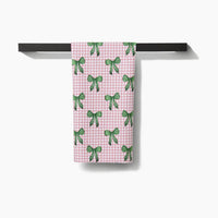 Geometry Ribbon and Cheer Tea Towels