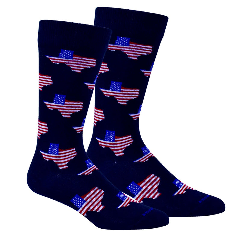 Texas USA Socks in Navy