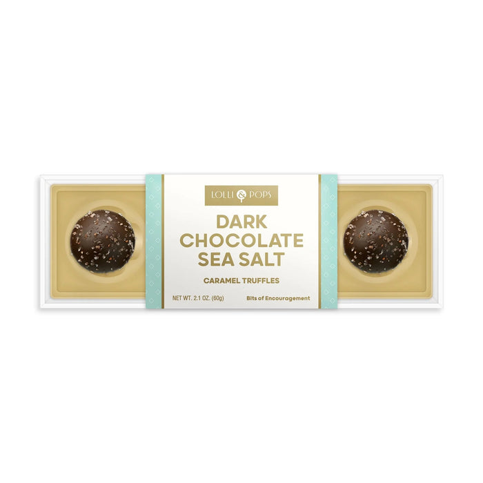 Sea Salt Dark Chocolate Caramel Truffles - 4 pc