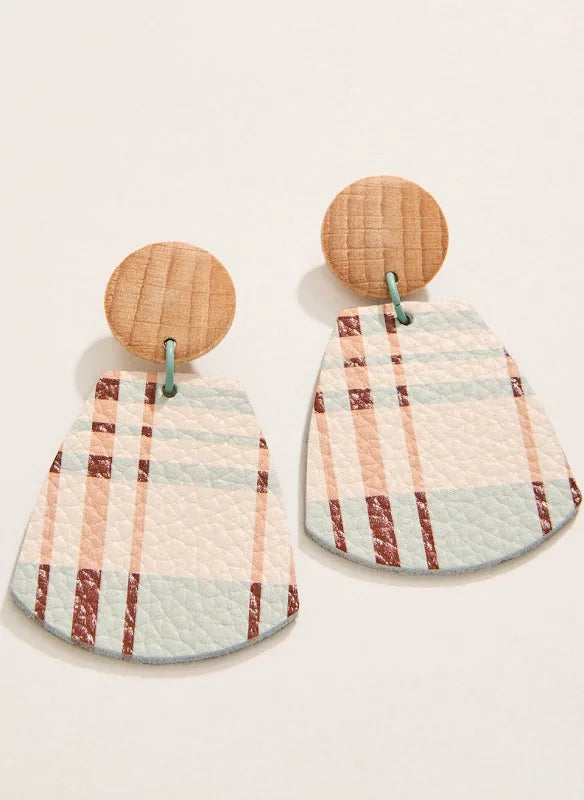 Kalalanta Earrings Plaid