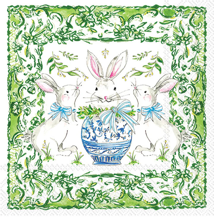 Easter Bunnies Cocktail Napkins