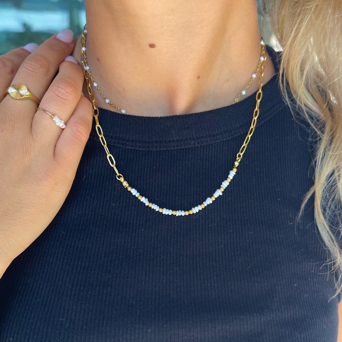 Millie Gold and Pearl Necklace