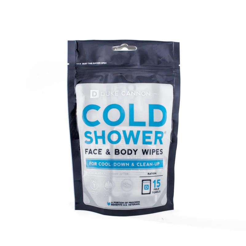 Duke Cannon Cold Shower Face & Body Wipes