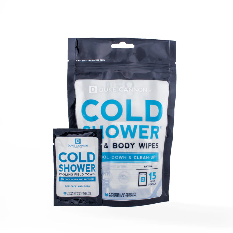 Duke Cannon Cold Shower Face & Body Wipes