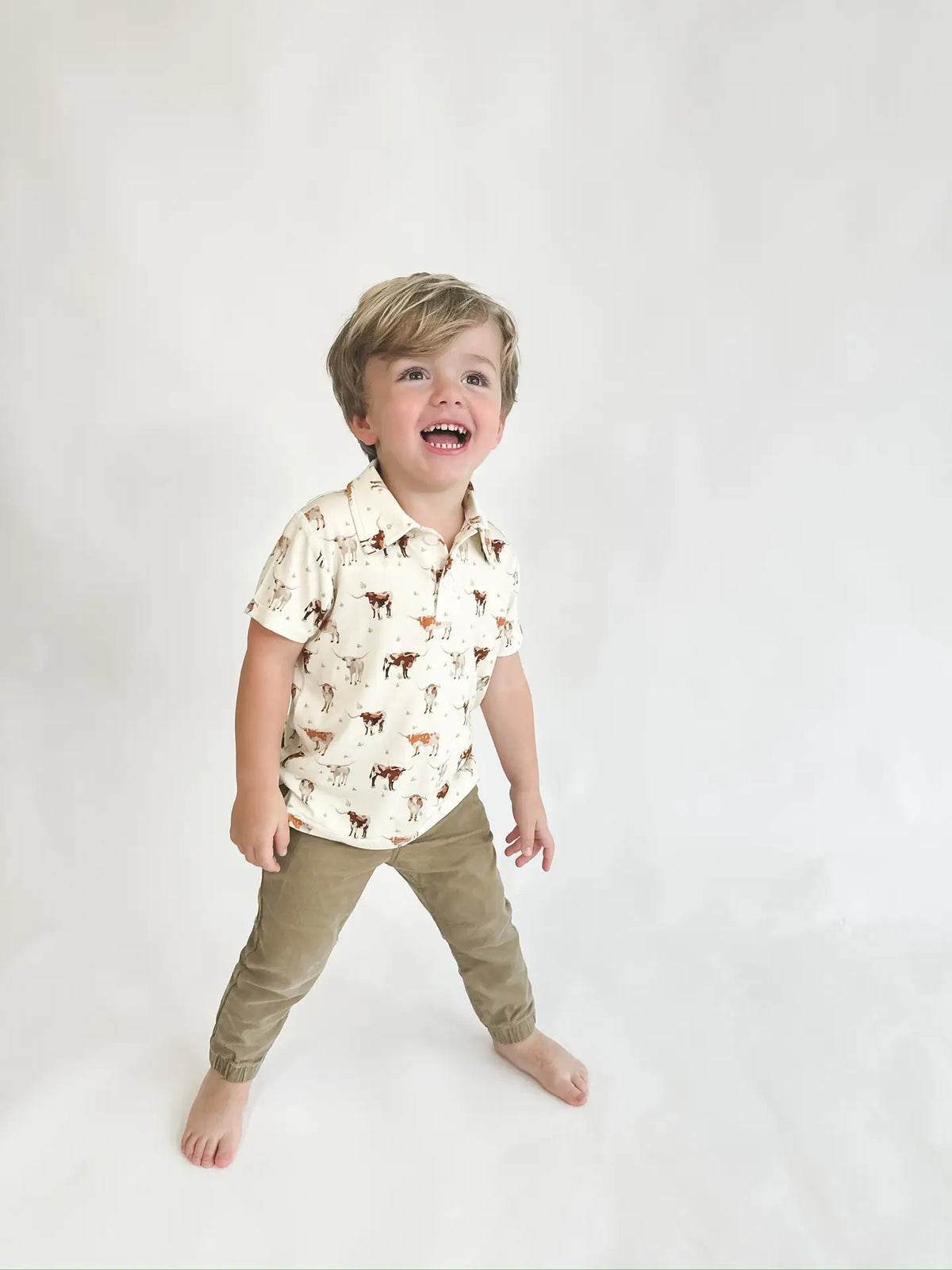 Longhorn Short Sleeve Polo Shirt