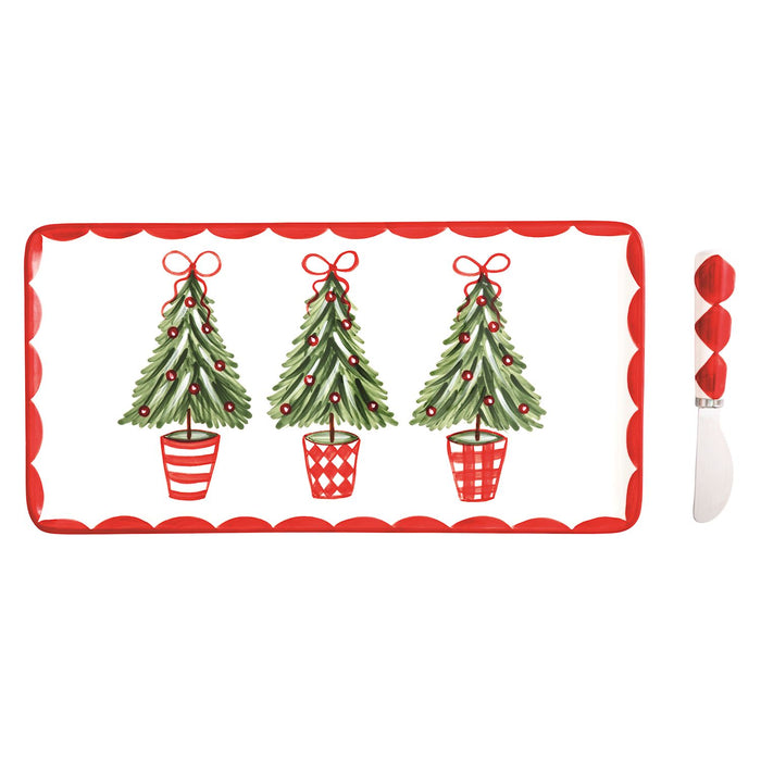 Tree Topiary Tray Set