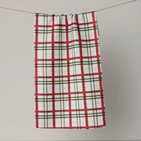 Geometry Ribbon Plaid Mini Towel