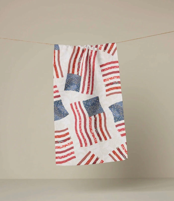 Geometry Patchwork Pride Tea Towel
