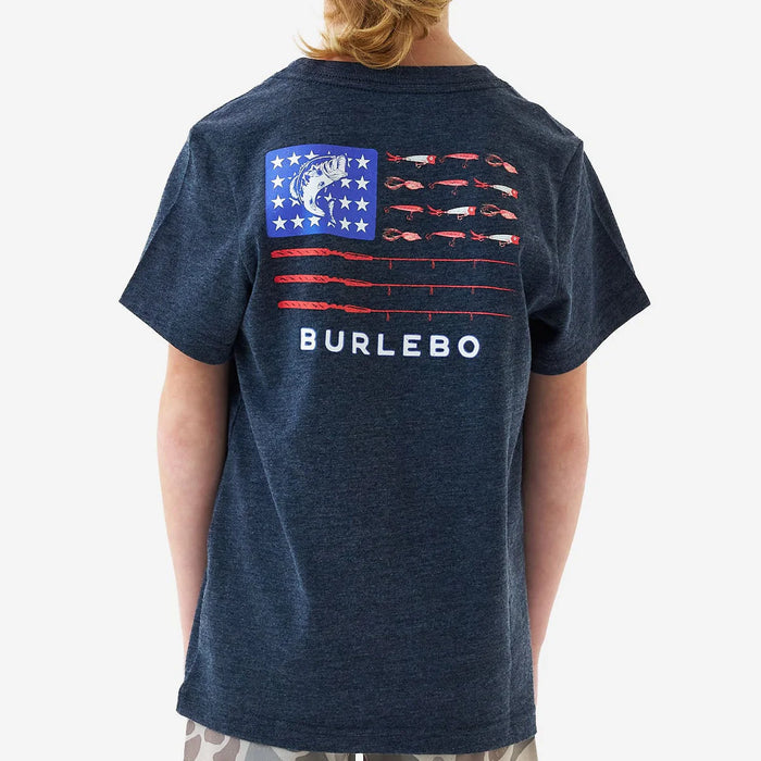 Burlebo Youth Fishing USA SS Tee