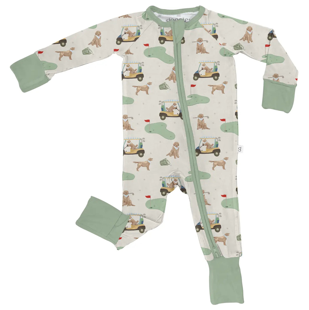 Barks & Birdies Convertible Zip Pjs