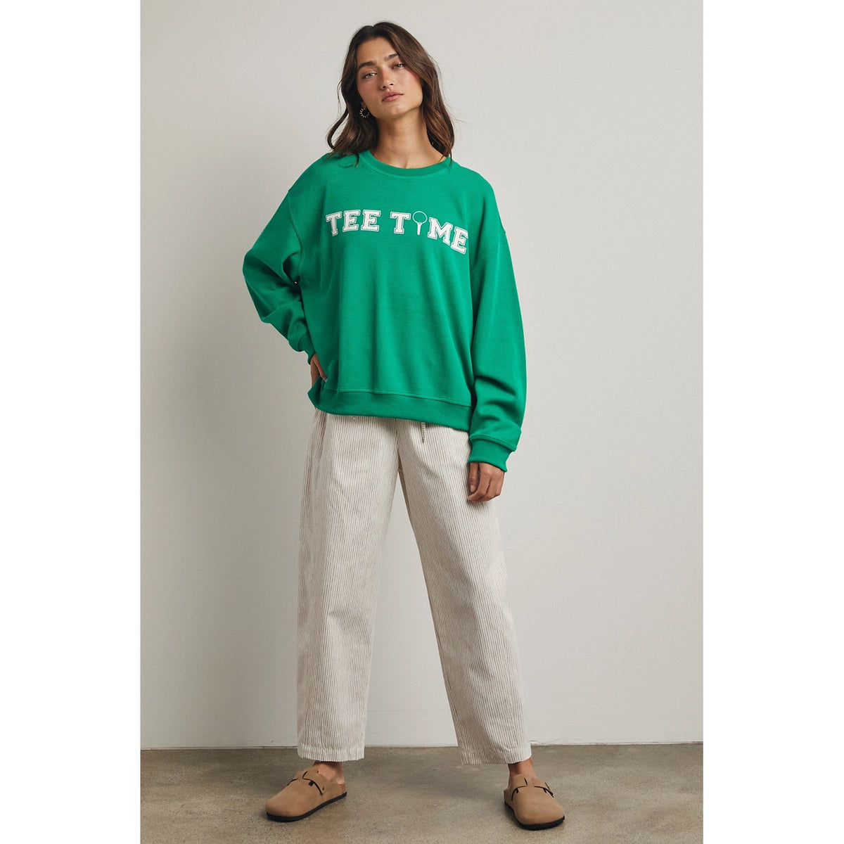 Tee Time Long Sleeve Knit Top