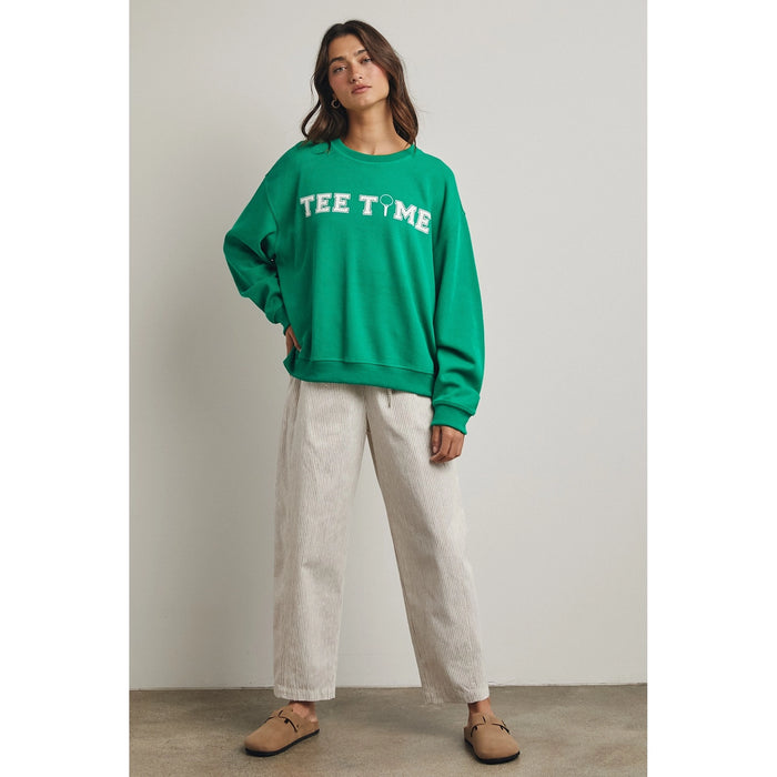 Tee Time Long Sleeve Knit Top