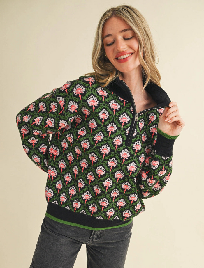 Bethany Floral Pullover