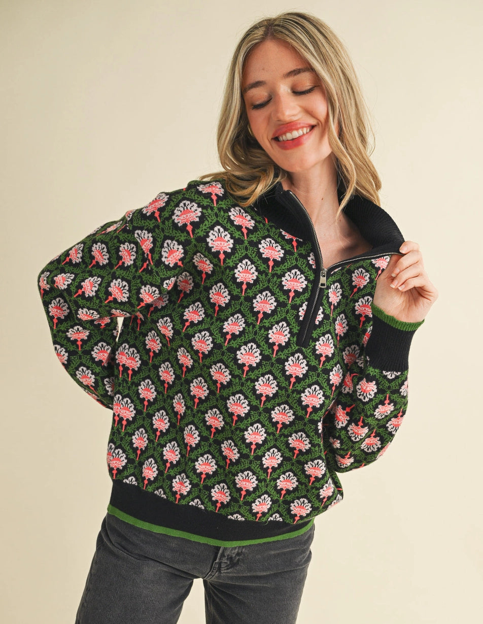 Bethany Floral Pullover