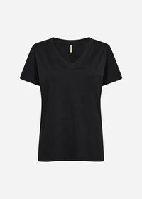 Jocelyn Black V Neck Tee