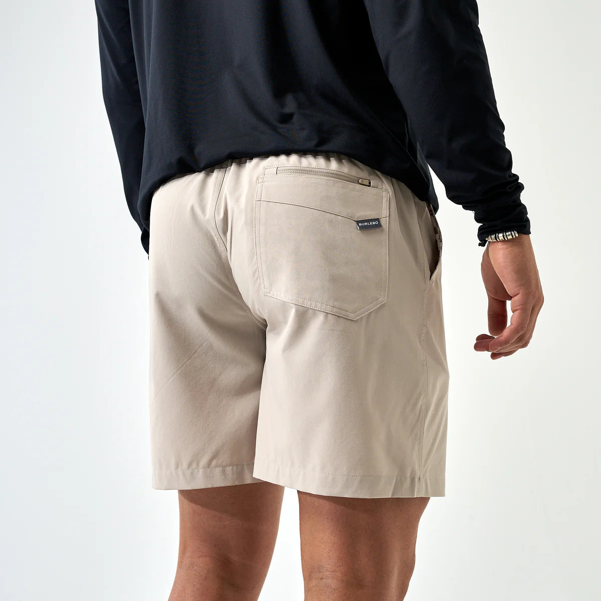 Burlebo Everday Short in Light Khaki- Into the Wild Pocket