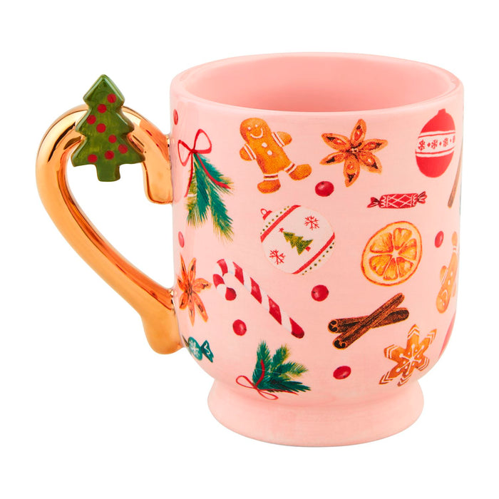 Christmas Pedestal Mugs in Assorted Styles