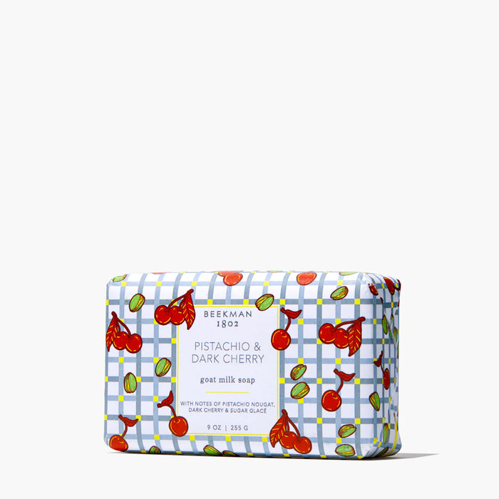 Beekman Pistachio Dark Cherry Bar Soap