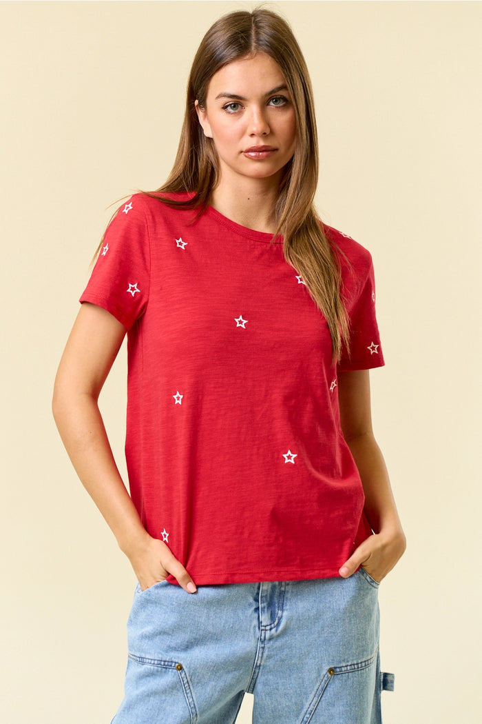 Star Embroidered Tee