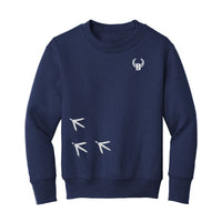 Buck Shot Kids Turkey Trails Sweatshirt - Navy