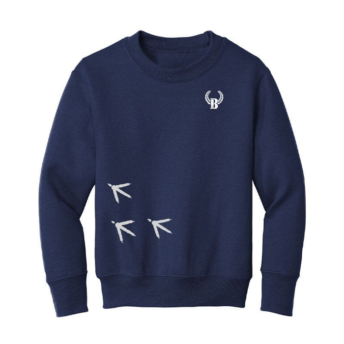 Buck Shot Kids Turkey Trails Sweatshirt - Navy