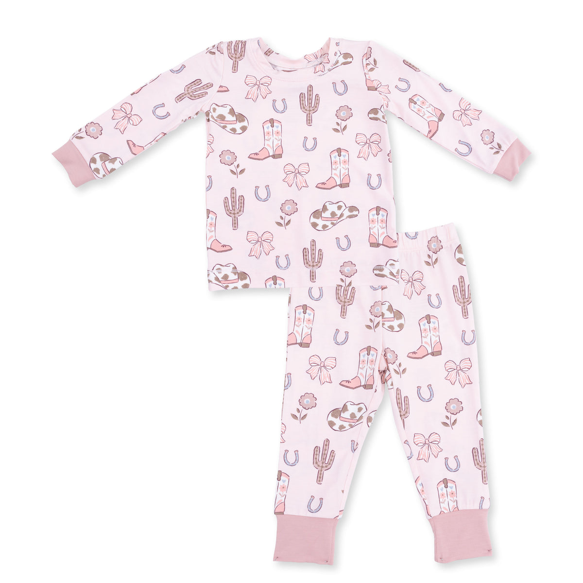 Angel Dear Cowgirl Boots & Bows Loungewear Set