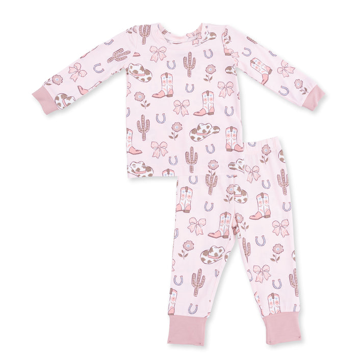 Angel Dear Cowgirl Boots & Bows Loungewear Set