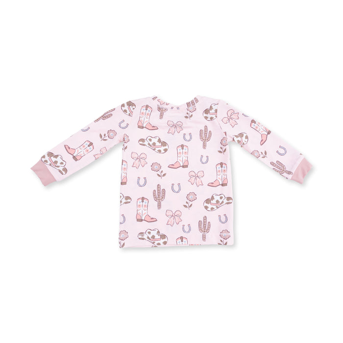 Angel Dear Cowgirl Boots & Bows Loungewear Set