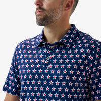 Burlebo Performance Polo - Texas Vintage (Navy)