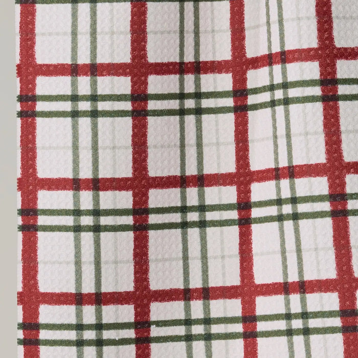 Geometry Ribbon Plaid Mini Towel