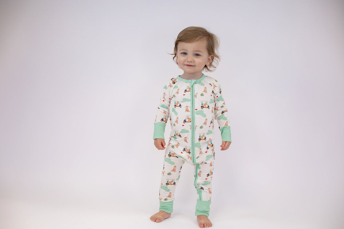 Barks & Birdies Convertible Zip Pjs
