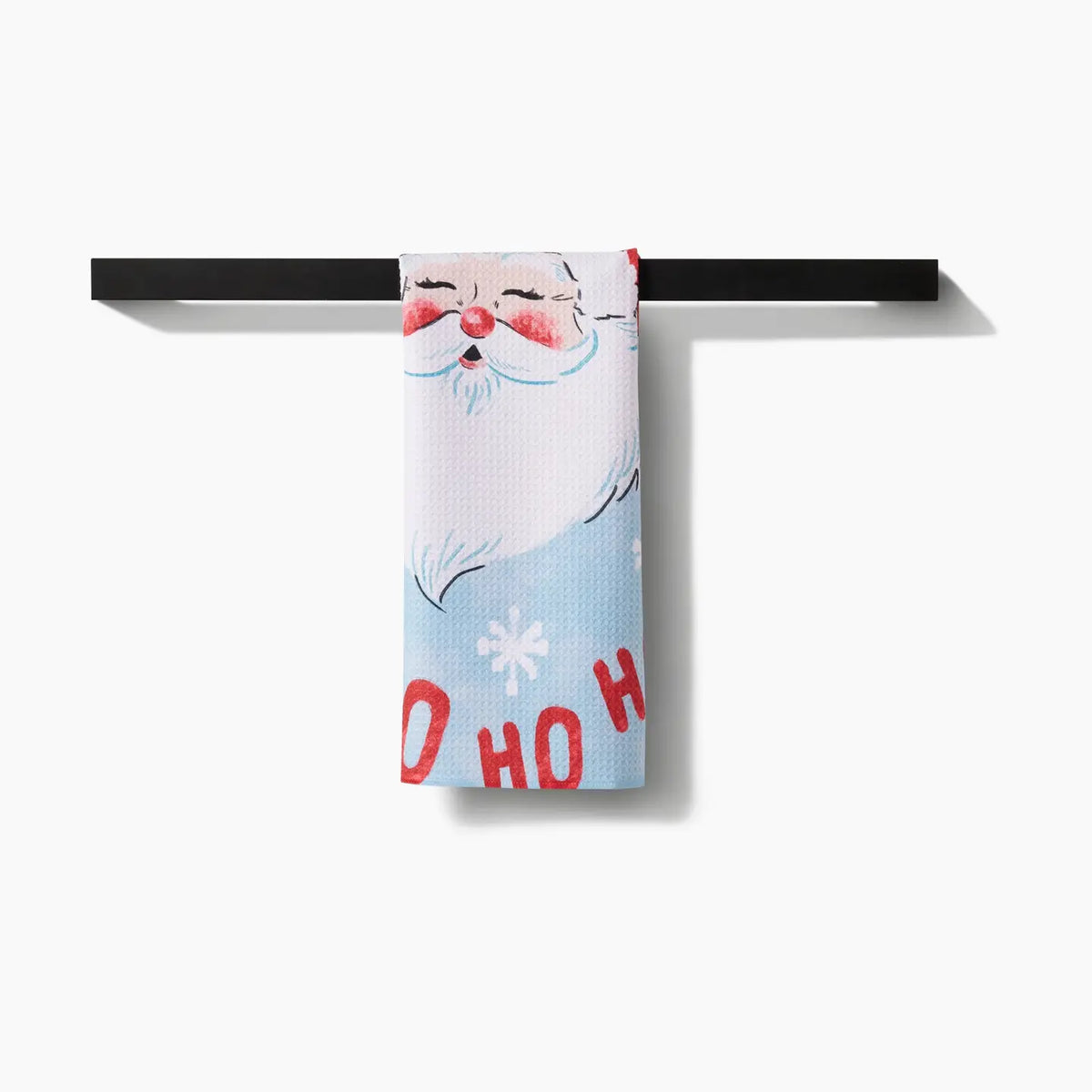 Geometry Merry Santa Claus Tea Towel