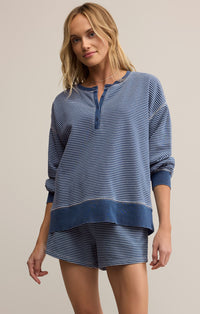 Apollo Striped Vintage Sweatshirt by Z Supply