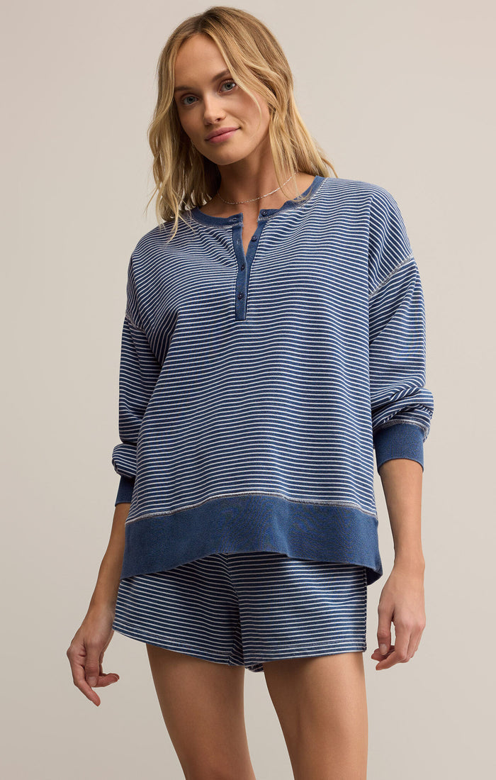 Apollo Striped Vintage Sweatshirt by Z Supply