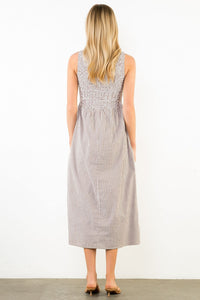 THML Bianca Gingham Maxi Dress