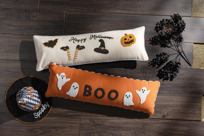 Boo Long Beaded Pillow