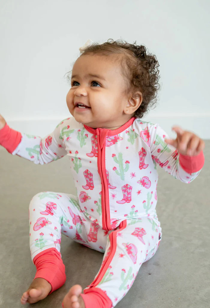 Boosh Baby Pink Cactus Cowgirl Zippy