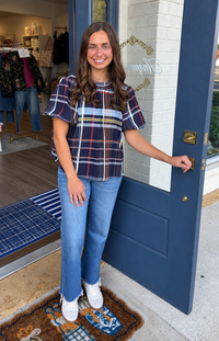 Jules Plaid Top By THML