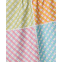 Geometry Patio Check Tea Towel